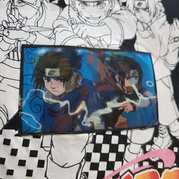 Anime Naruto T-Shirt Holograph Image Changing Youth XL 14-16 Rare - Picture 8 of 16